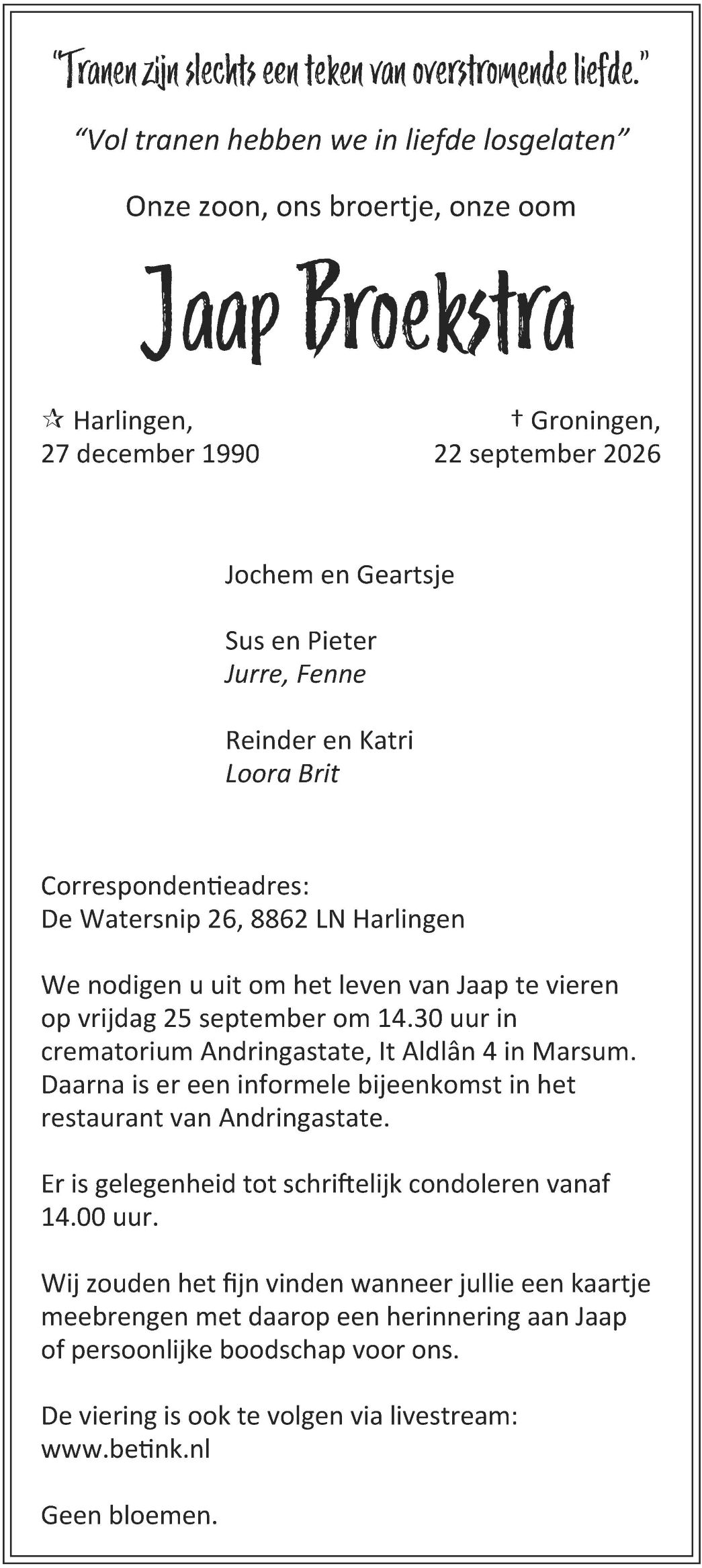 ADV Jaap Broekstra