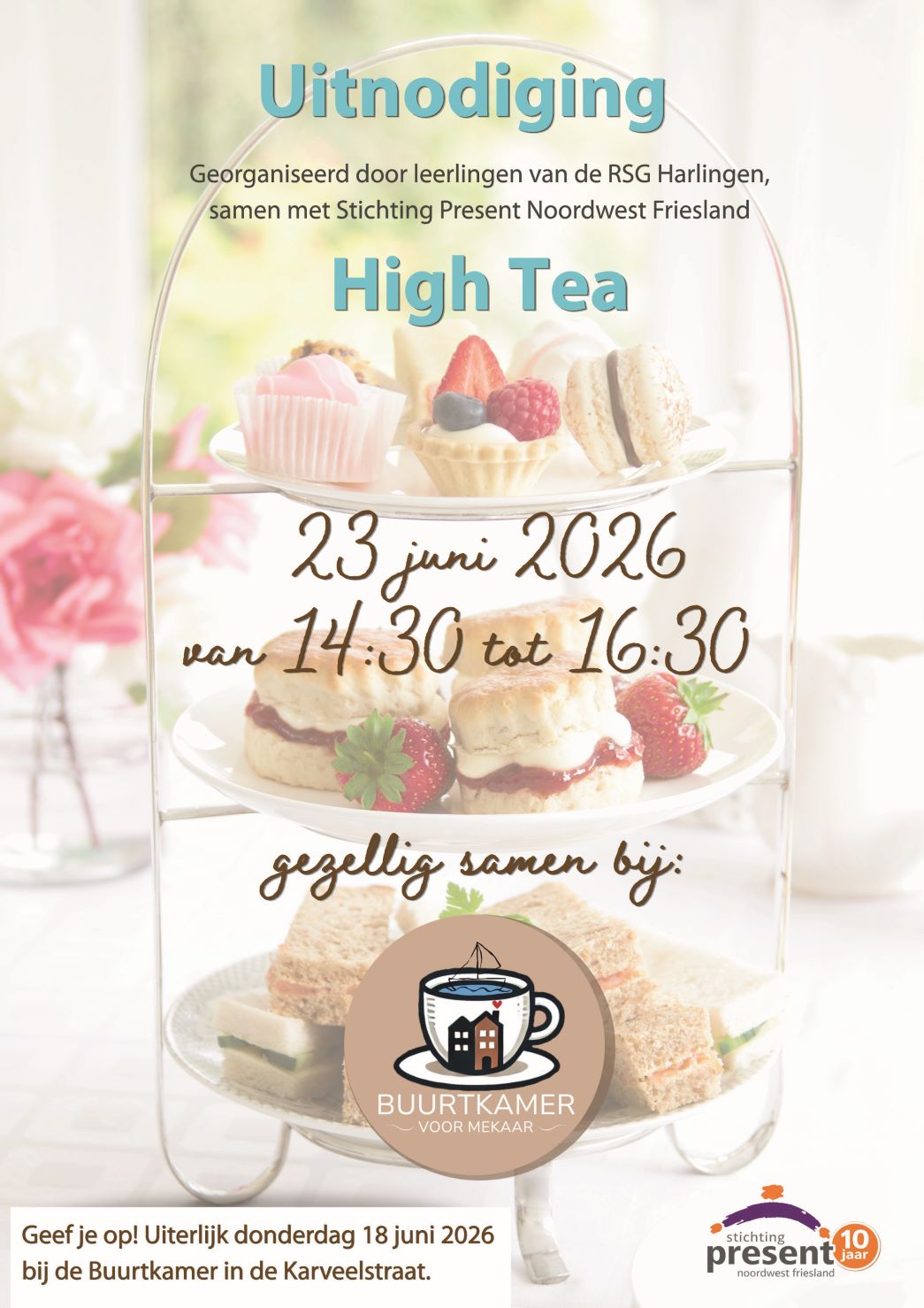 flyer high tea buurtkamer