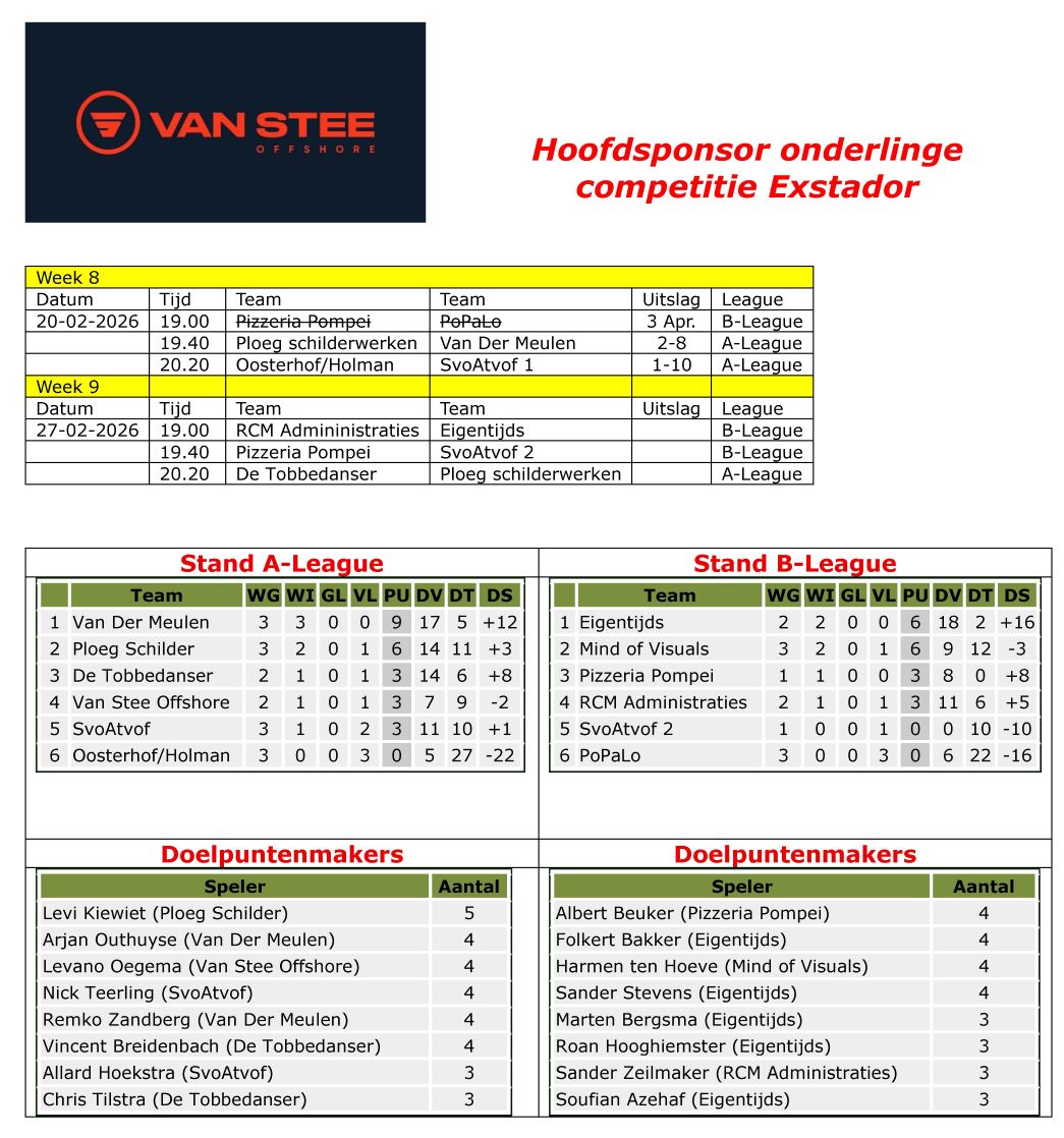 programma stand 2026 02 20