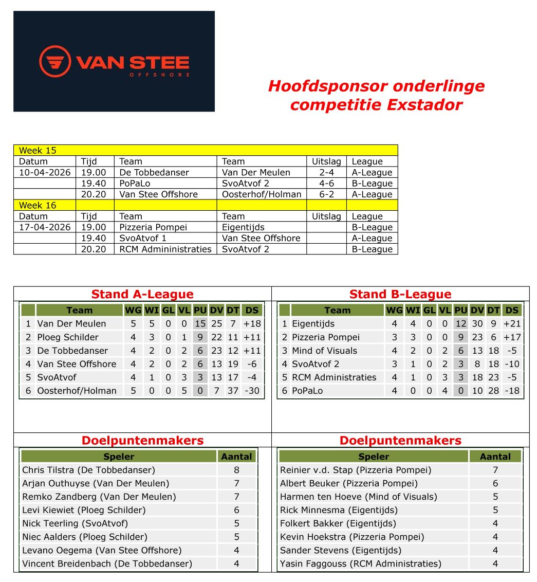programma stand 2026 04 10