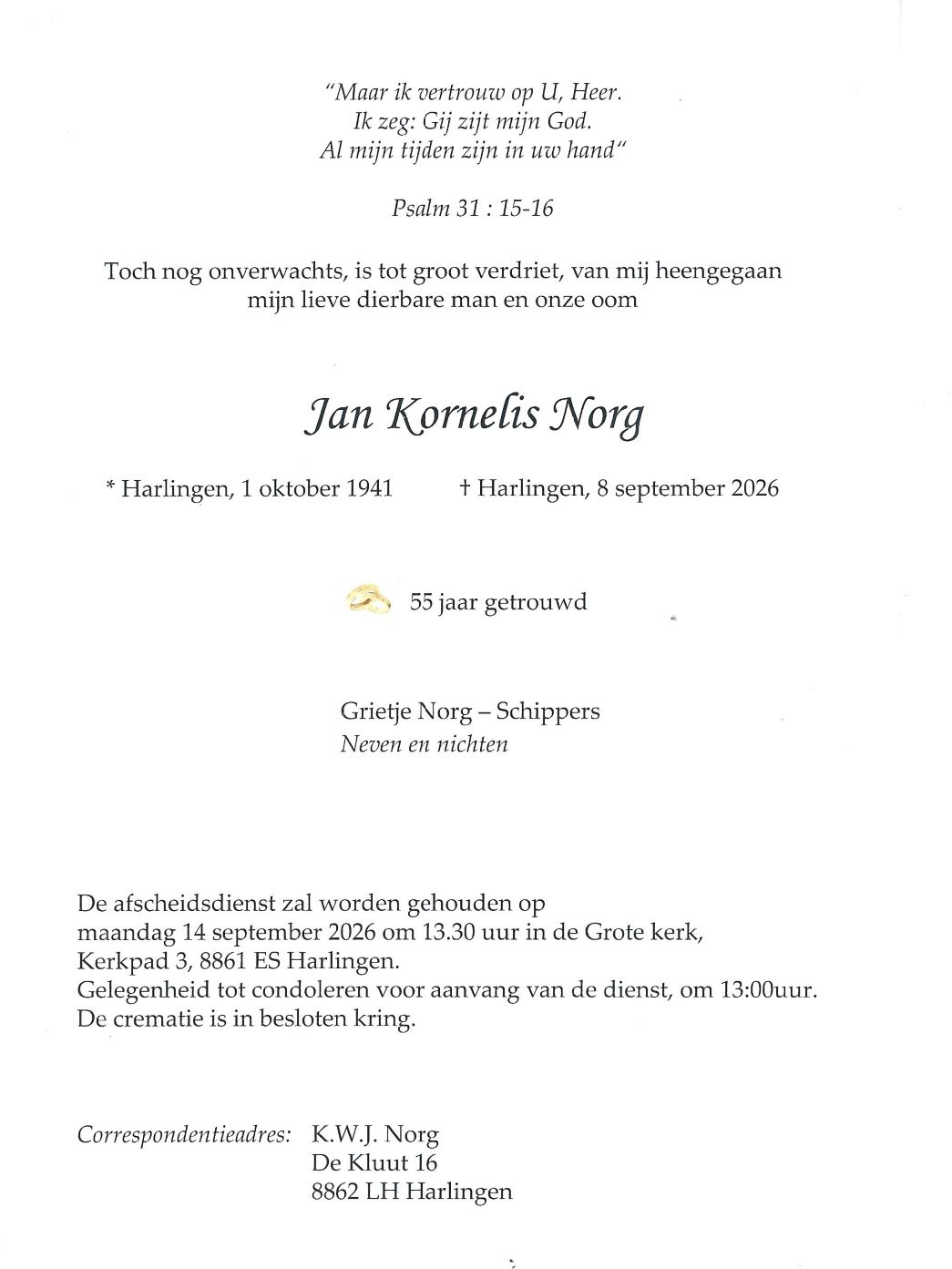 Rouwkaart Jan Norg Pagina 2