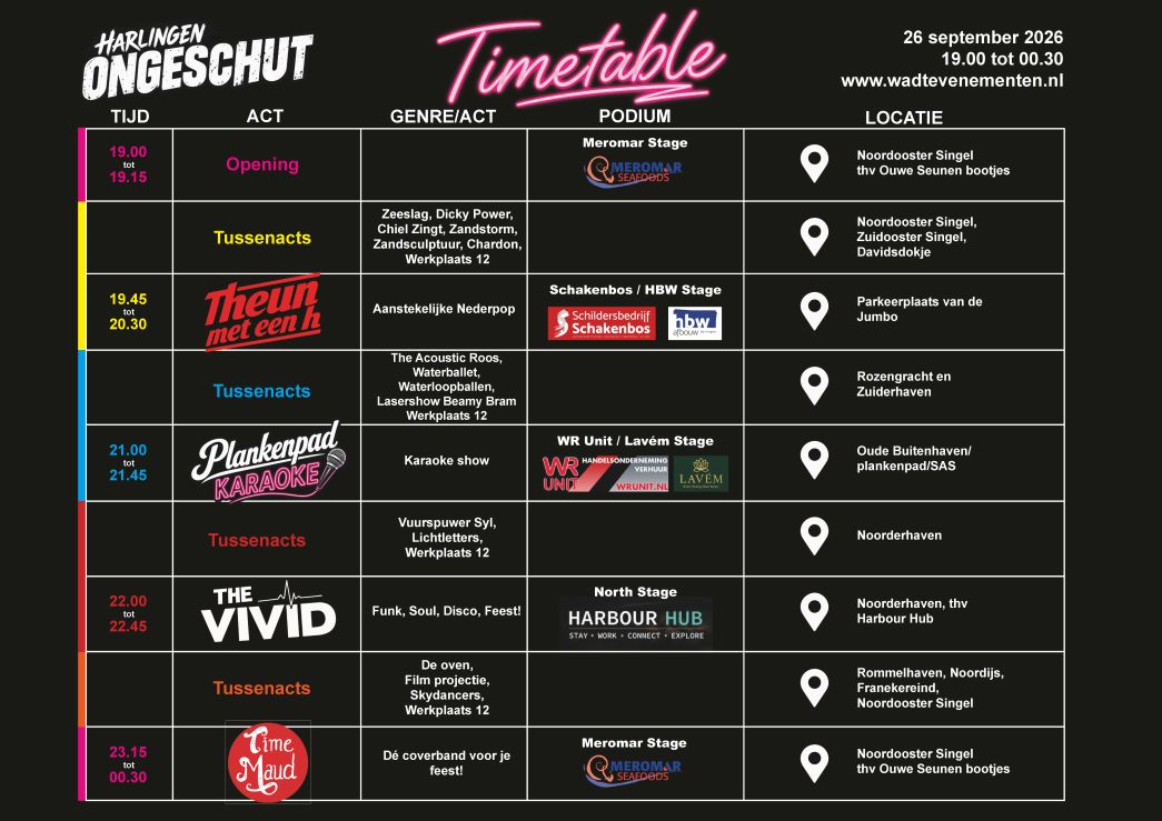 Timetable Ongeschut 2026 Pdf