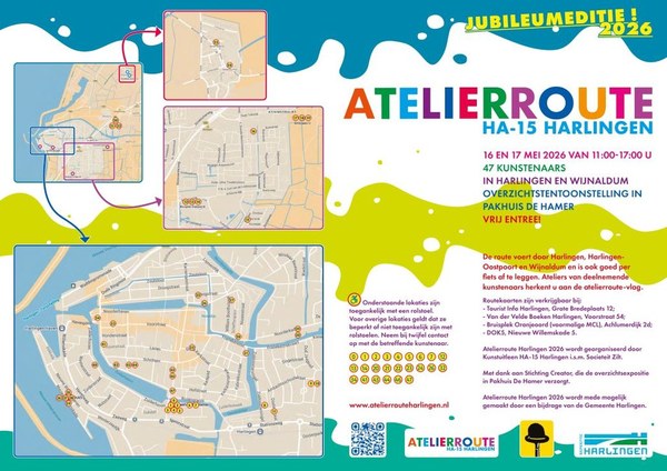 Atelierroute gemeente Harlingen 16 en 17 mei 2026