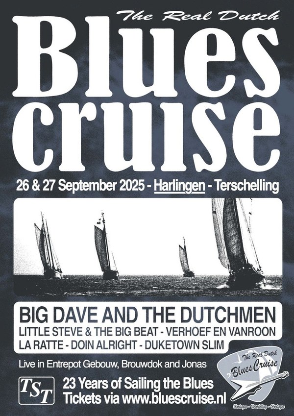 Bluescruise 2025: top blues op de Wadden