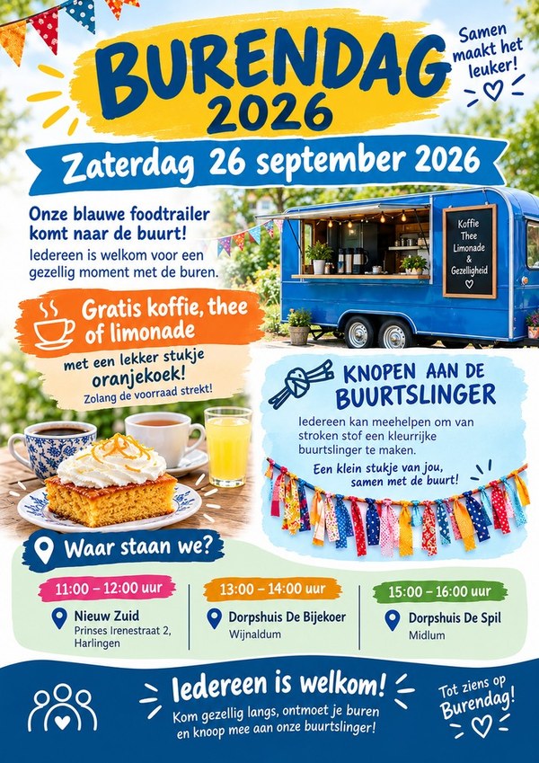 Burendag on tour: samen aan de koffie én aan de buurtslinger