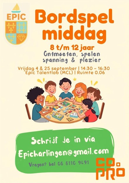 Epic bordspelmiddagen voor kids