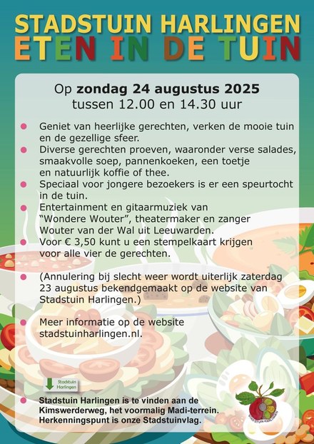 Eten in de tuin