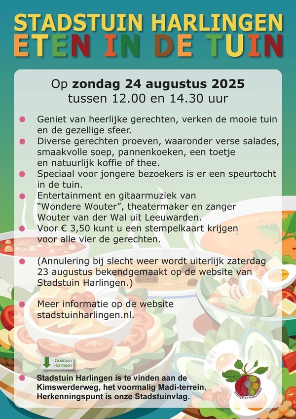 Eten in de tuin