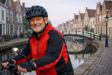 Fietsspiegel- en helmactie in Harlingen