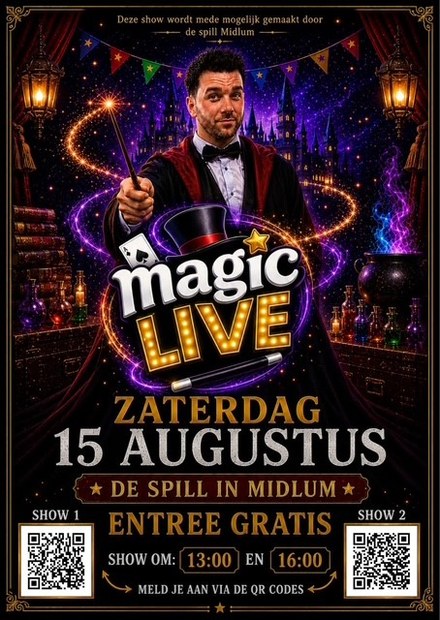 Gratis Magic Live Try‑Out Show in Dorpshuis De Spil