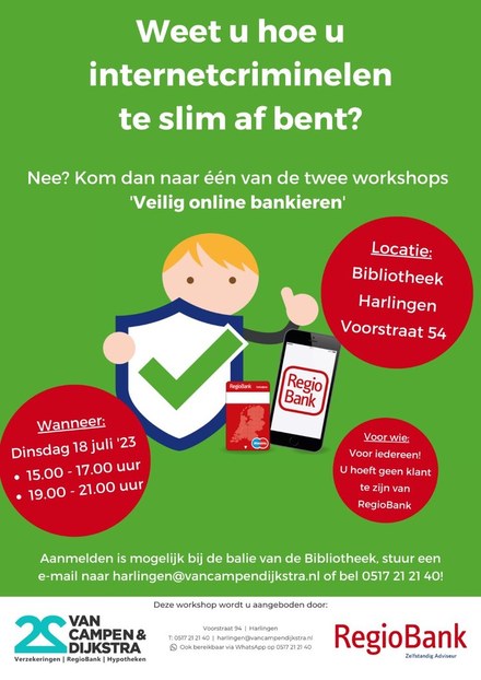 Gratis workshop ’Veilig online bankieren’
