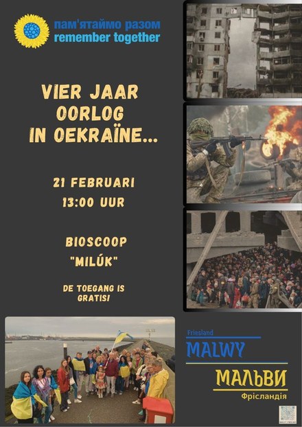 Herdenken 4 jaar oorlog in Oekraine