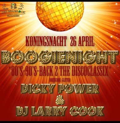 Koningsnacht 'Boogie Night' in The Shamrock!