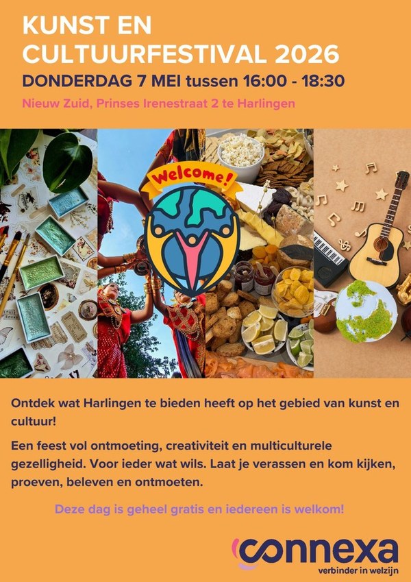 Kunst en Cultuurfestival 2026 brengt Harlingen samen in kleur, smaak en muziek