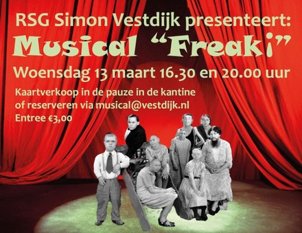 Musical Freak¡  door leerlingen RSG Simon Vestdijk