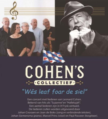 Muzikale ode aan Leonard Cohen in Doopsgezinde kerk Harlingen