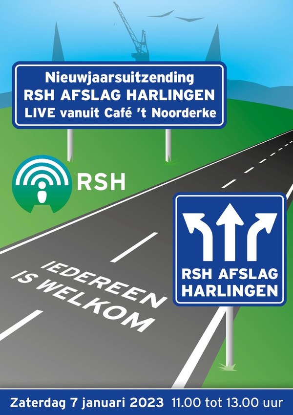 Nieuwjaarsuitzending Omroep RSH - Live Afslag Harlingen vanuit Café 't Noorderke