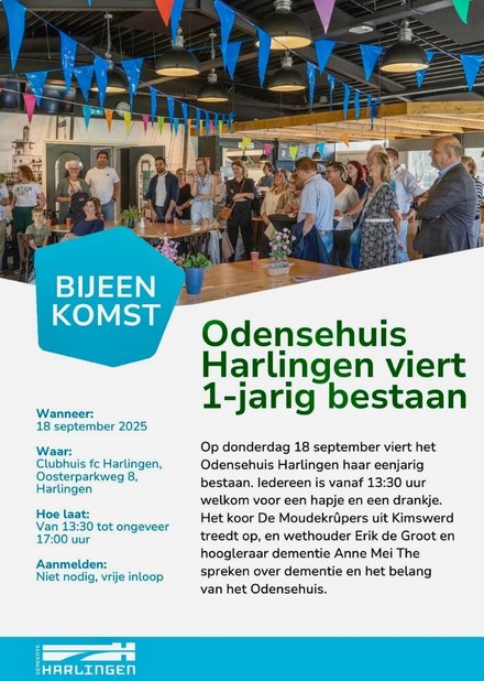 Odensehuis Harlingen viert eerste verjaardag