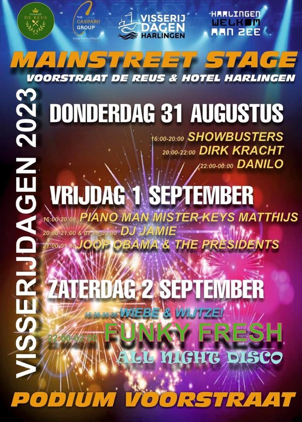 Programma Visserijdagen ~ podium Voorstraat