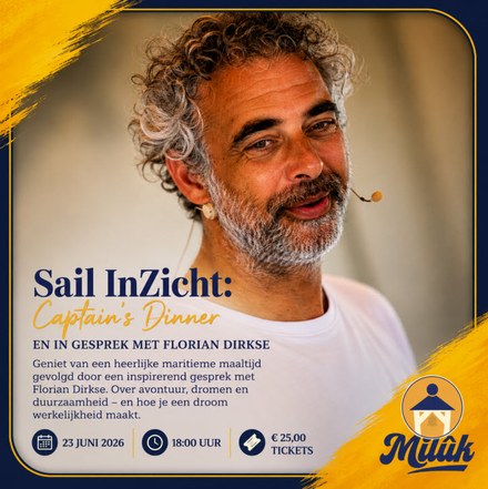 Sail InZicht: Captain’s Dinner & In Gesprek met Florian Dirkse