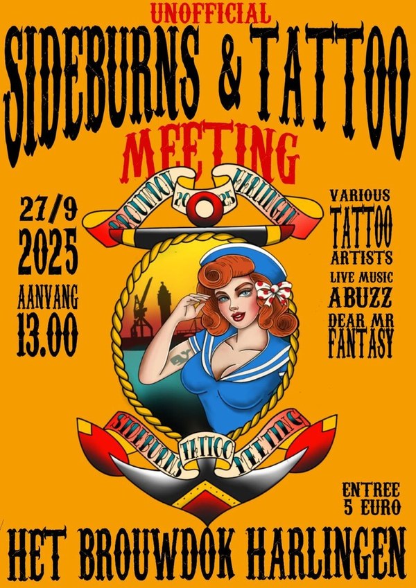 Sideburns meeting Harlingen in Het Brouwdok