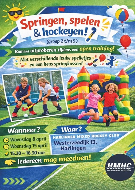 Speelse open training voor kinderen uit groep 2 t/m 5
