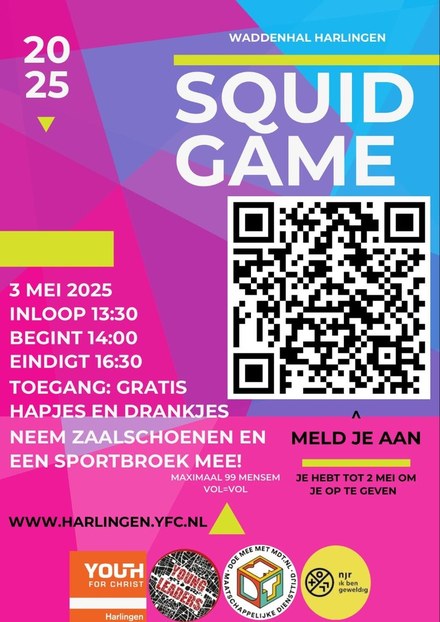 Spelmiddag Squid Game in Harlingen: Een Spannende Uitdaging voor Tieners