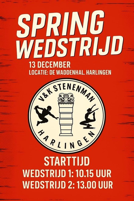 Springwedstrijd V&K Stenen Man in de Waddenhal