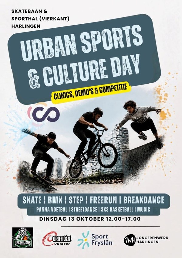Urban Sports & Culture Day brengt actie, sport en cultuur samen in Harlingen