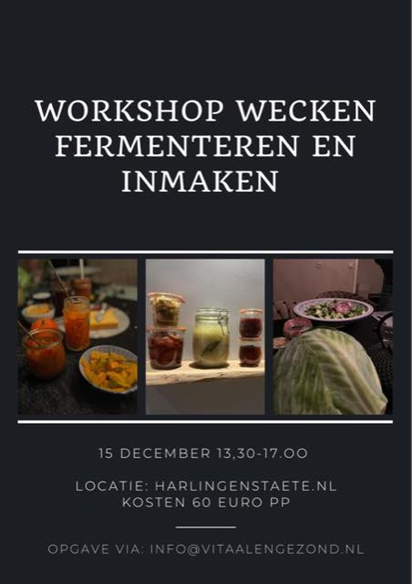 Workshop wecken, fermenteren en inmaken