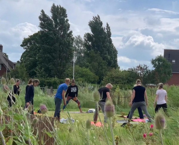 Yoga in de Stadstuin