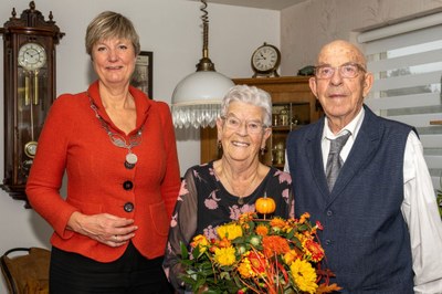 65-jarig huwelijk Piet Bosma en Leny IJntema
