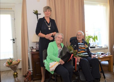Echtpaar Herman Wink en Marietje Wink-Krol 70 jaar getrouwd