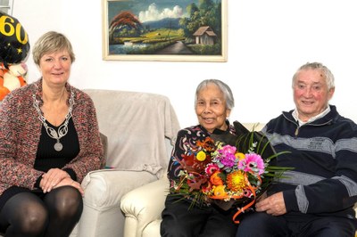 Jan Otten en Wanda Otten-Laurens 60 jaar getrouwd