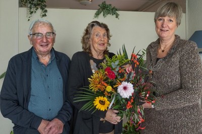 Jans Oosting en Gieny Oosting-Poelman 60 jaar getrouwd