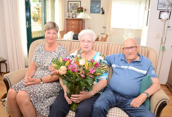 Klaas en Ida Hesling- Schuitmaker 65 jaar getrouwd