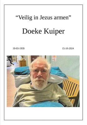 Overlijdensbericht Doeke Kuiper