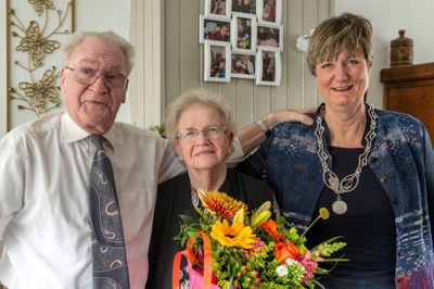 Reinder van Dijk en Iemkje van Dijk-Faber 60 jaar getrouwd