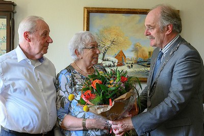 Rienk de Groot en Wilhelmina Andrina van der Sluis 60 jaar getrouwd