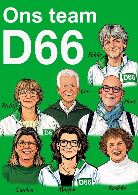 D66 Harlingen wil graag dat iedereen mee doet