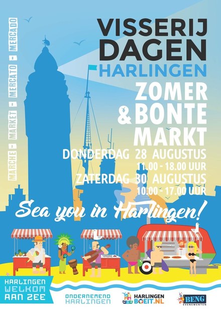 Drie markten tijdens de Visserijdagen Harlingen