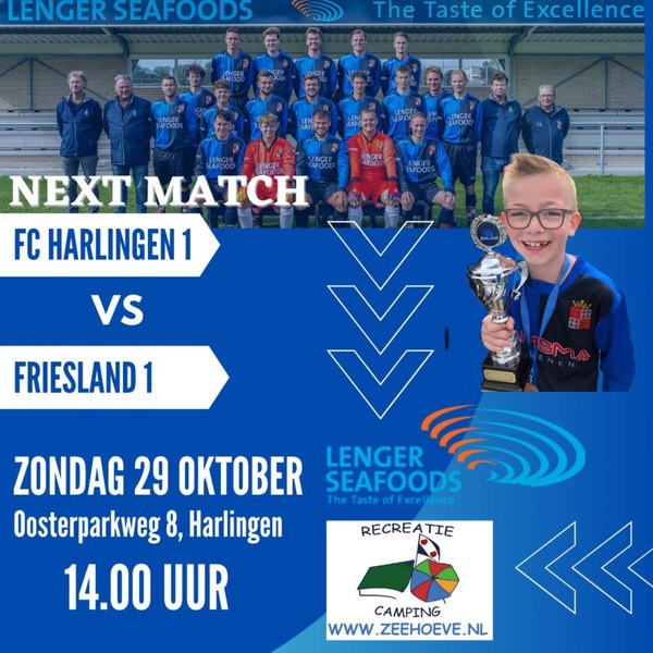 Fc Harlingen 1 ontvangt Friesland