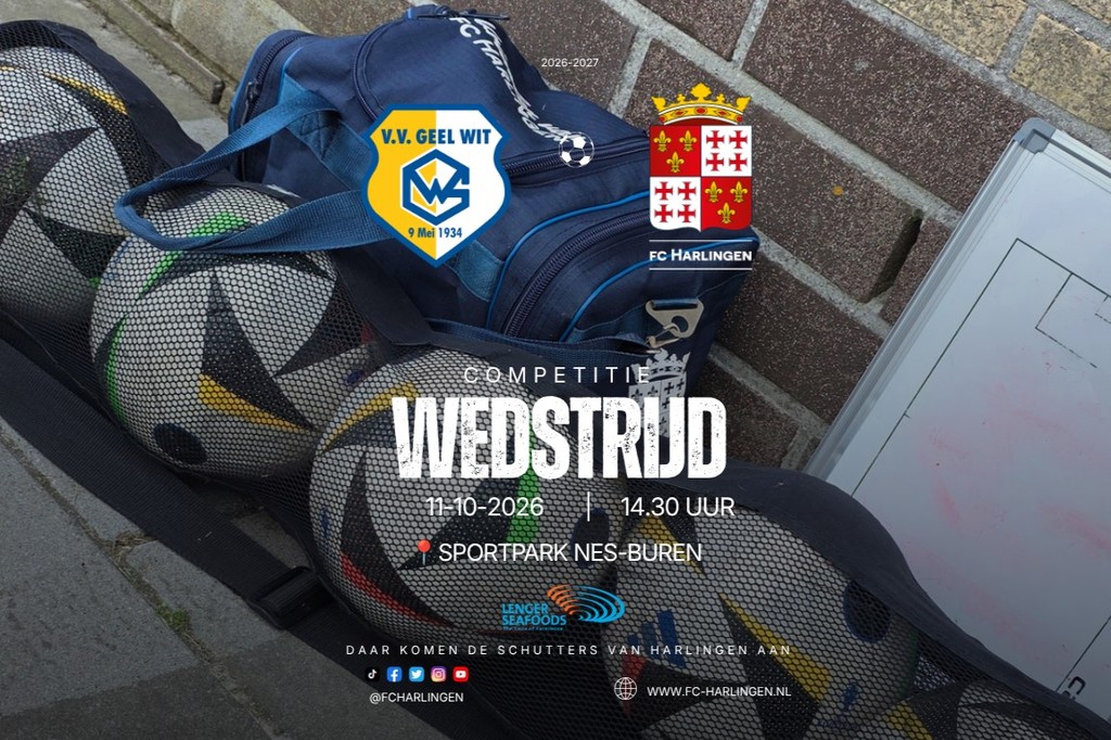 Fc Harlingen naar Ameland voor duel met Geel Wit
