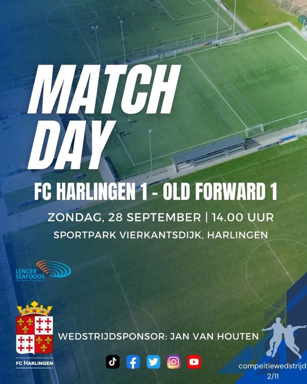 Fc Harlingen ontvangt Old Forward voor eerste thuisduel