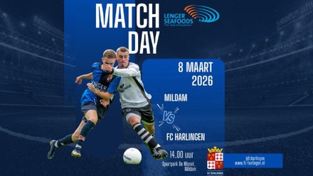 Fc Harlingen op bezoek bij Mildam