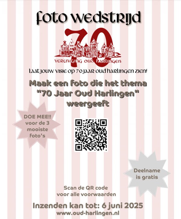 Fotowedstrijd – Thema "70 Jaar Oud Harlingen"