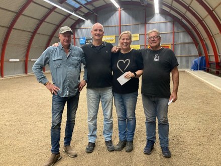 Frans- Jan Hengst en Gretha Hoekstra winnen het Jetting Boulodrome toernooi