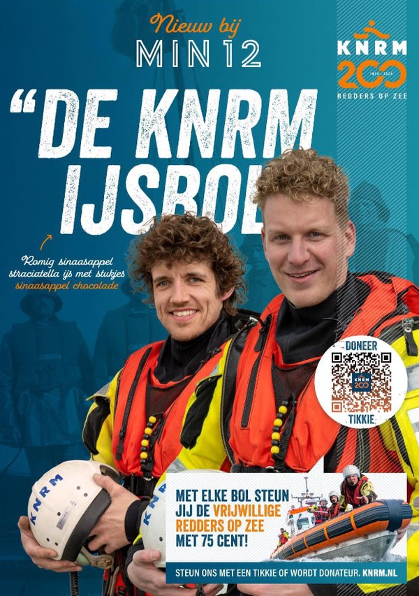 Geniet van een heerlijk KNRM ijsje en word redder aan de wal!