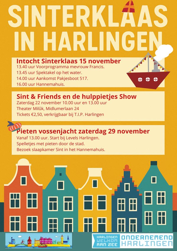 Harlingen maakt zich klaar voor de intocht van Sinterklaas
