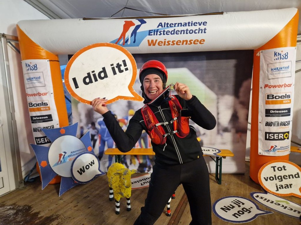 Harlinger Tineke van der Veen trotseert opnieuw de Weissensee